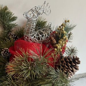 Christmas deer decoration x2